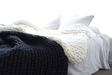 Load image into Gallery viewer, 2019 Nordic coarse wool hand-woven blanket  knitted    sofa cover  thick  Christmas gift
